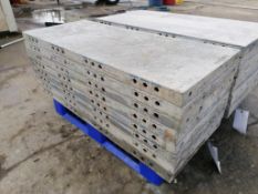 (8) 20" x 4' Western Elite Smooth Aluminum Concrete Forms 6-12 Hole Pattern. Located in Mt.