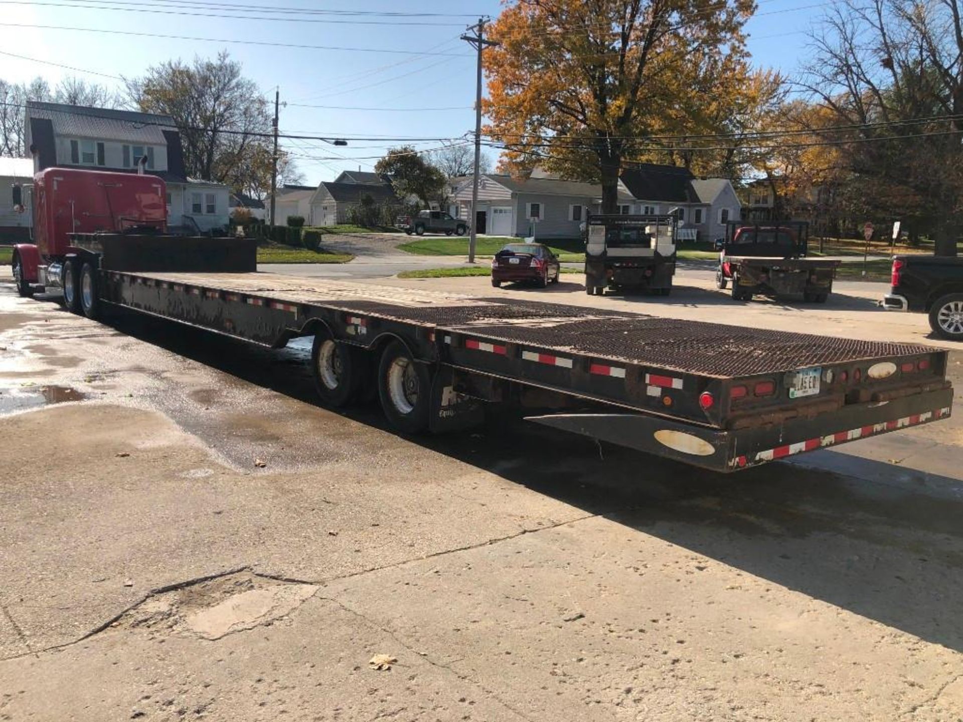 2011 Ledwell Hydratail Trailer Tandem Axle, VIN #1L9GA72A8BL033169, Model #LW4 with winch and scale. - Image 4 of 18