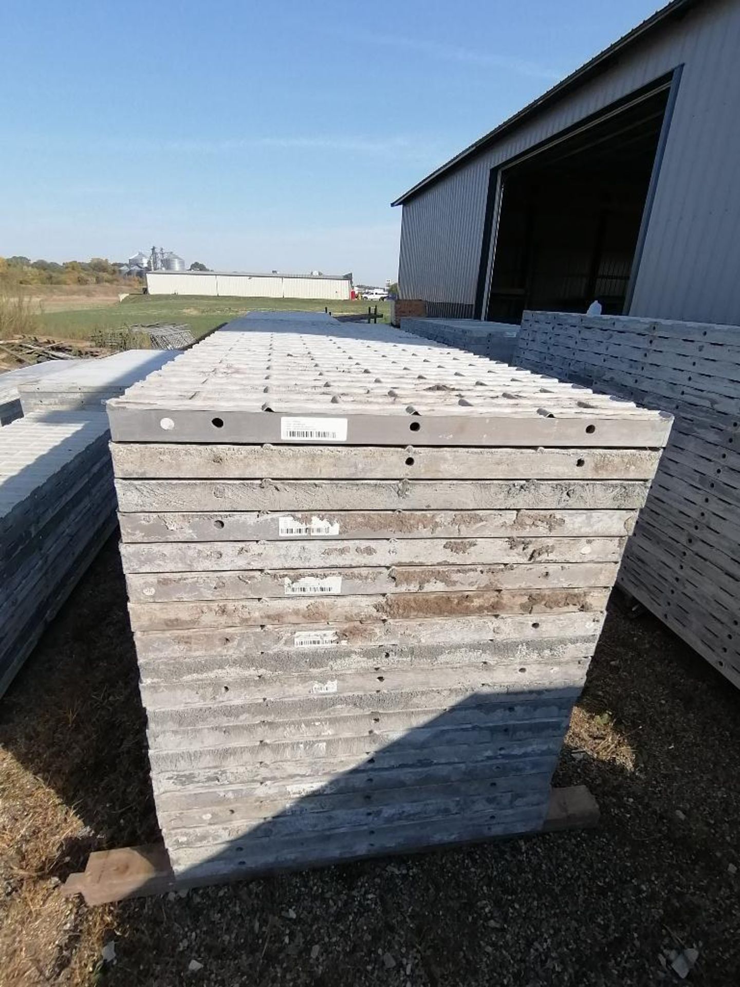(19) 36" x 9' Precise Textured Brick Aluminum Concrete Forms 6-12 Hole Pattern. Located in Woodbine, - Image 5 of 7