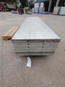 (6) 24" X 8' NEW Badger Smooth Aluminum Concrete Forms 8" Hole Pattern. Located in Mt. Pleasant,