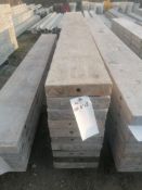 (10) 10" x 8' Smooth Aluminum Concrete Forms 6-12 Hole Pattern. Located in Ixonia, WI