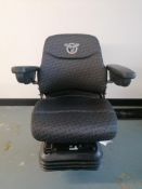 CNH Air Suspension Seat for Case Backhoe, Serial #007091742359. Located in Mt. Pleasant, IA.