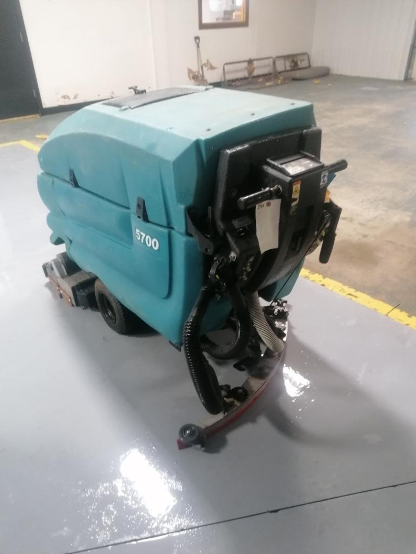 Tennant 5700 Floor Scrubber, Serial #15394, 36 V. Located in Mt. Pleasant, IA. - Image 5 of 16