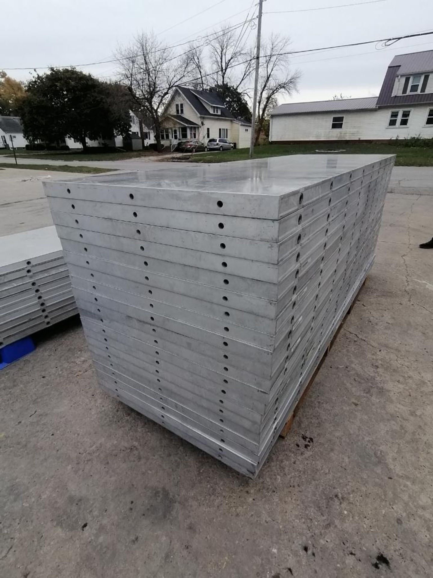 (20) 36" X 9' NEW Badger Smooth Aluminum Concrete Forms 6-12 Hole Pattern. Located in Mt. - Image 3 of 8
