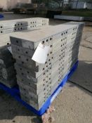 (12) 9" x 4' Western Elite Smooth Aluminum Concrete Forms 6-12 Hole Pattern. Located in Mt.