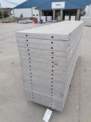 (20) 24" X 8' NEW Badger Smooth Aluminum Concrete Forms 6-12 Hole Pattern. Located in Mt.