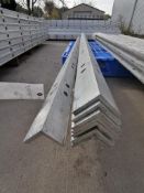 (11) 9' Angles NEW Badger Smooth Aluminum Concrete Forms 6-12 Hole Pattern. Located in Mt. Pleasant,