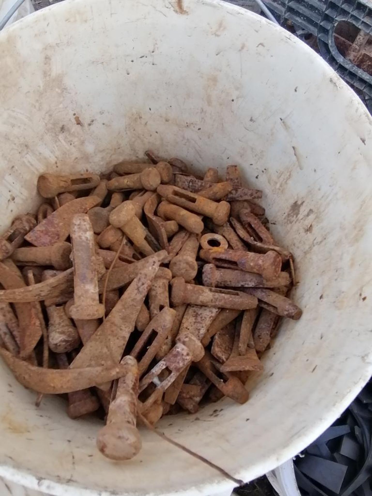 (12) Buckets of Pins & Wedges. Located in Ixonia, WI - Image 15 of 15