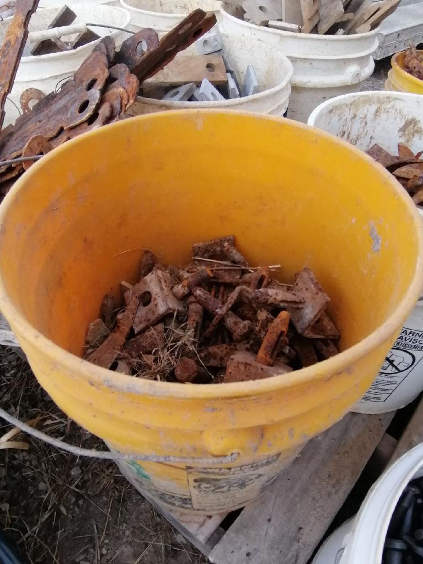 (12) Buckets of Pins & Wedges. Located in Ixonia, WI - Image 9 of 15