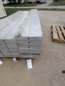 (9) 12" X 8' NEW Badger Smooth Aluminum Concrete Forms 6-12 Hole Pattern. Located in Mt. Pleasant,