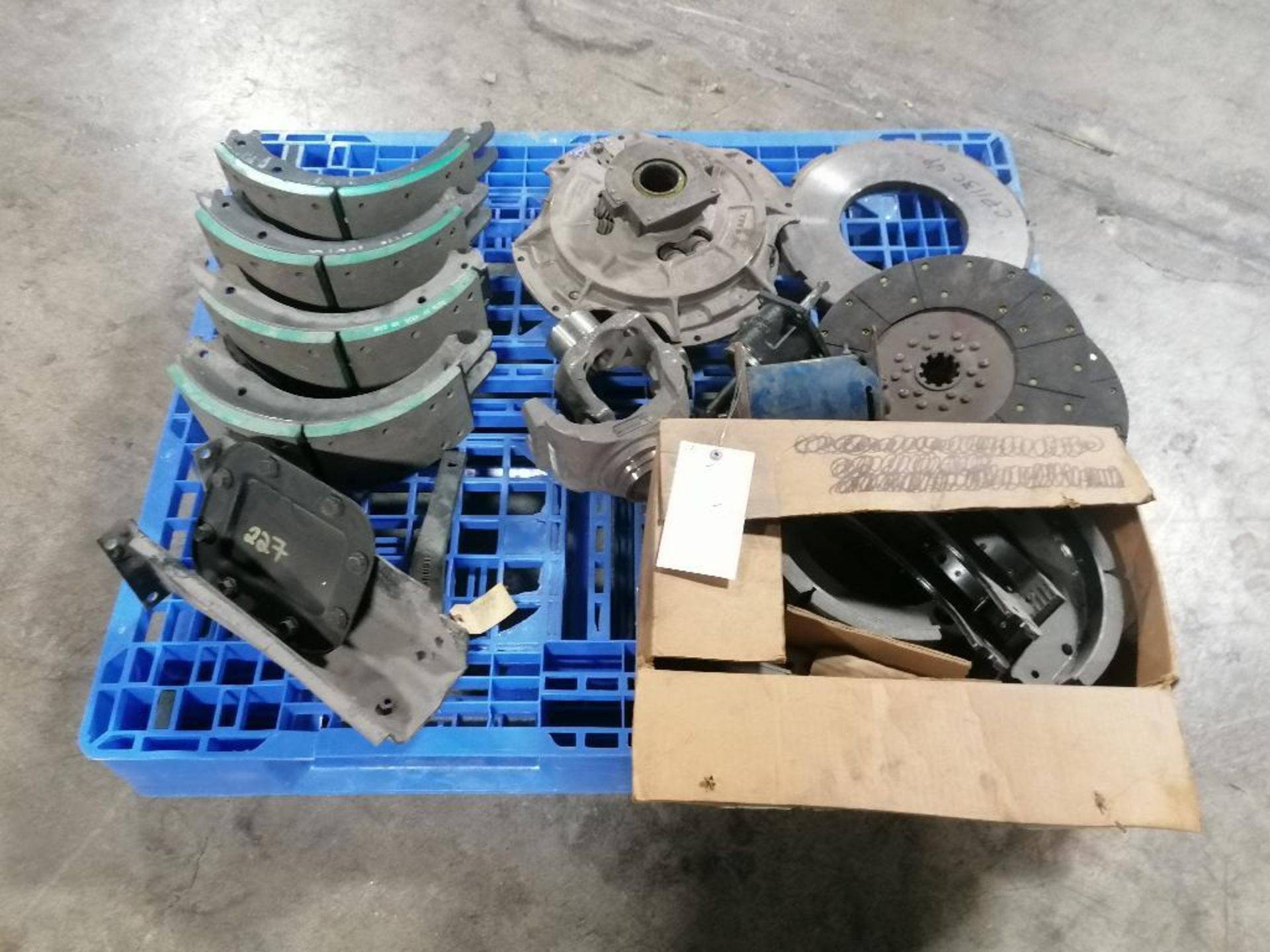 Pallet of Miscellaneous Brake Shoes, Located in Mt. Pleasant, IA.