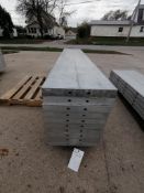 (10) 16" X 8' NEW Badger Smooth Aluminum Concrete Forms 6-12 Hole Pattern. Located in Mt.