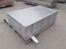 (6) 30" X 4' NEW Badger Smooth Aluminum Concrete Forms 6-12 Hole Pattern. Located in Mt. Pleasant,