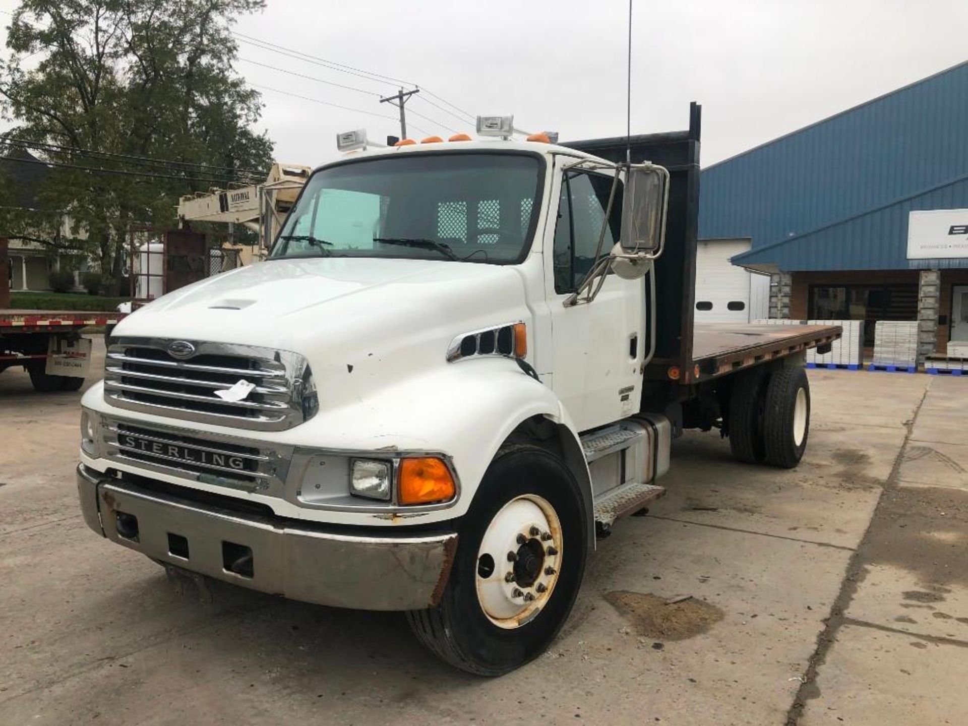 2008 Sterling Acterra Stake Truck with Hoist, VIN #2FZACGDJ58AZ68749, 331661 Miles, Mercedes-Benz