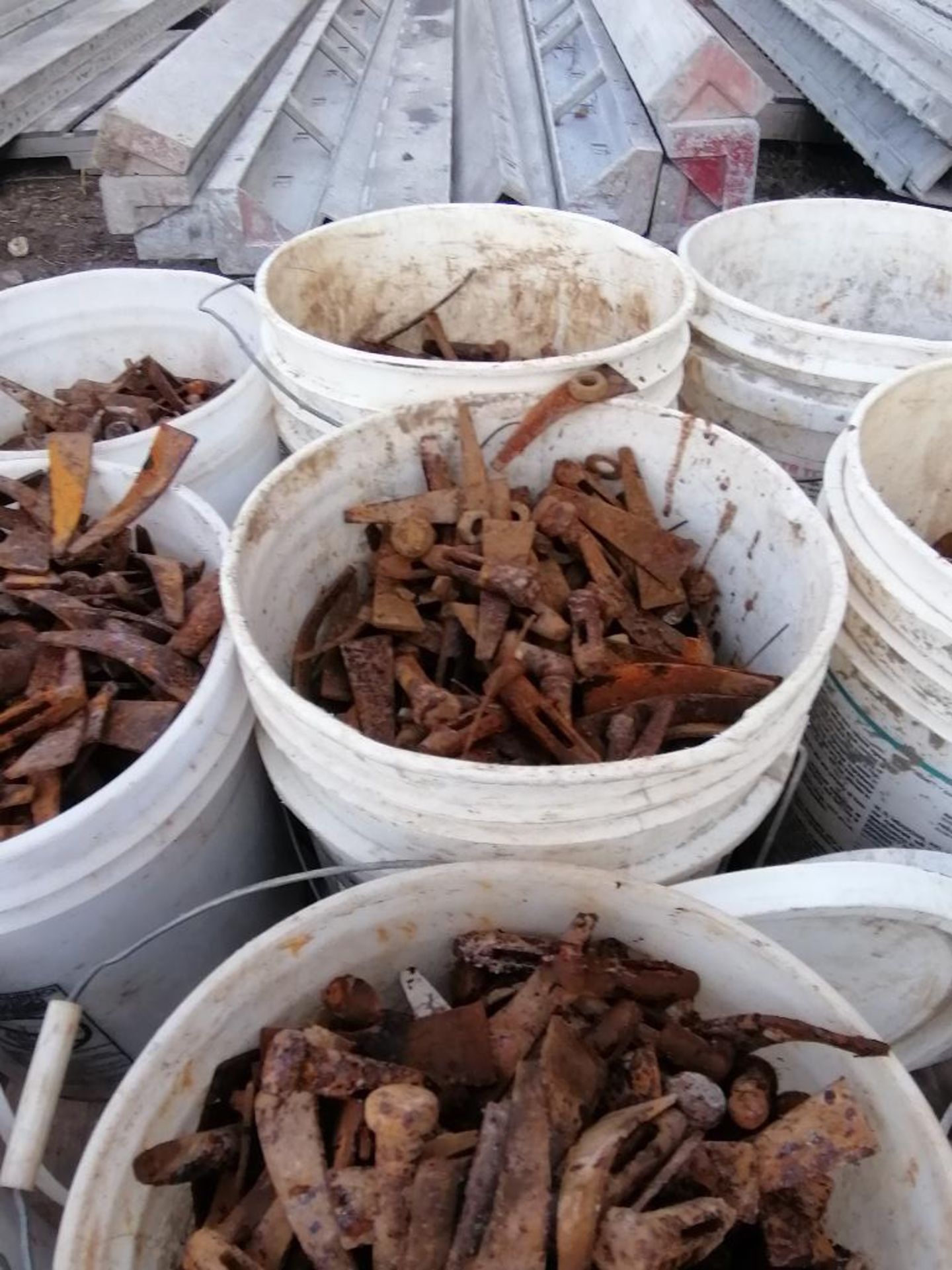 (12) Buckets of Pins & Wedges. Located in Ixonia, WI - Image 6 of 15