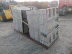 (32) 36" x 4' Tuf-N-Lite Smooth Aluminum Concrete Forms 6-12 Hole Pattern, Loop Basket included.