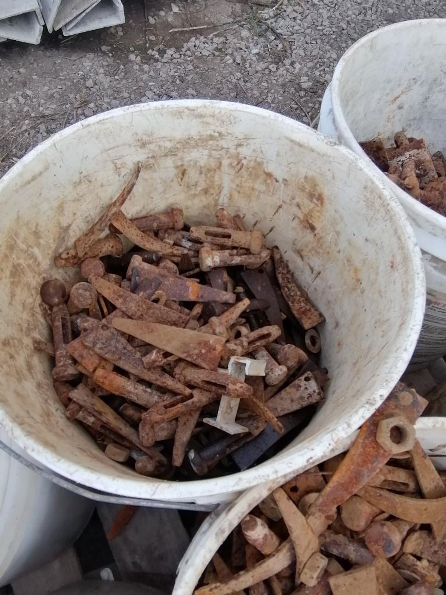 (12) Buckets of Pins & Wedges. Located in Ixonia, WI - Image 13 of 15