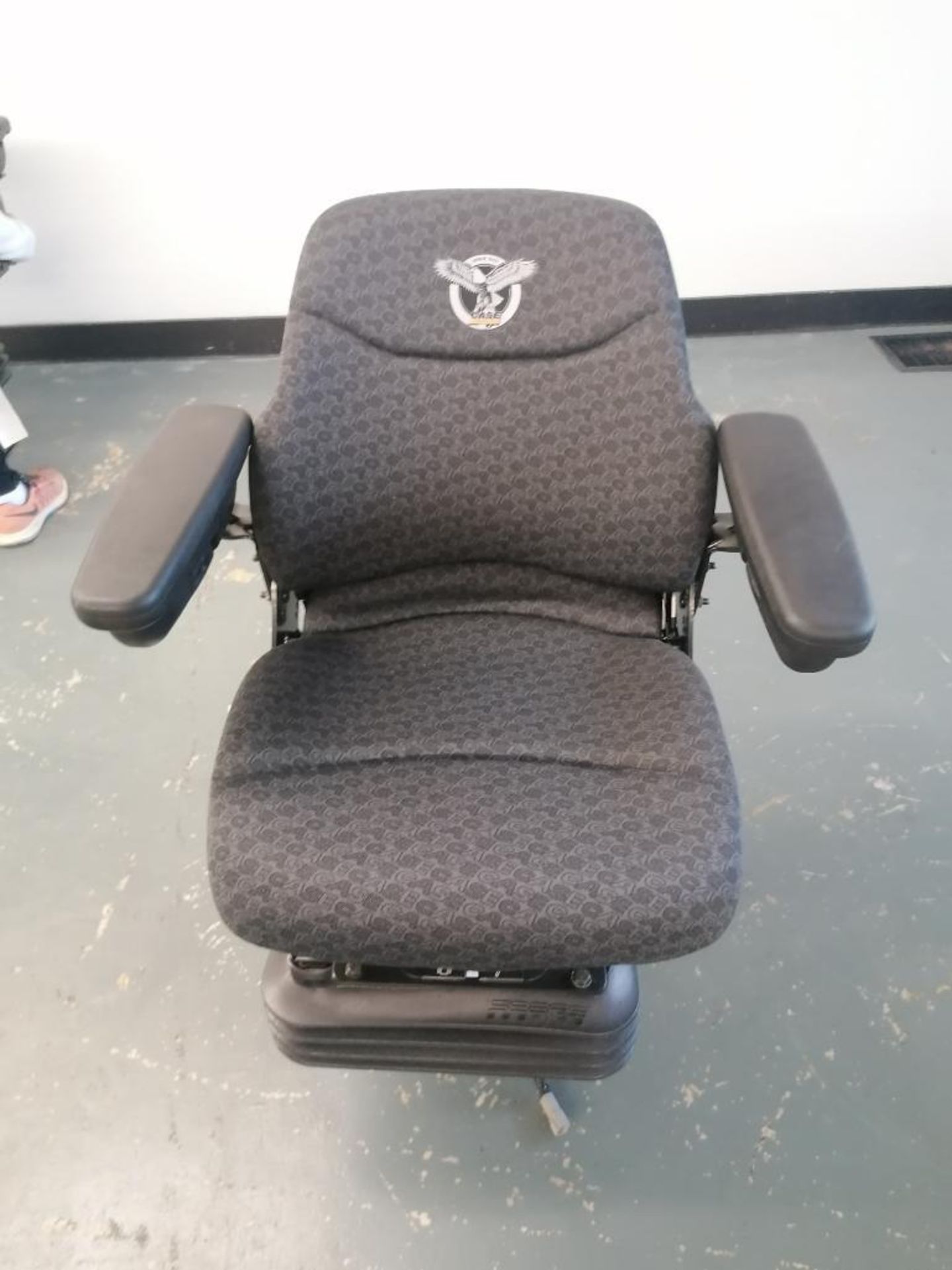 CNH Air Suspension Seat for Case Backhoe, Serial #007091742360. Located in Mt. Pleasant, IA.