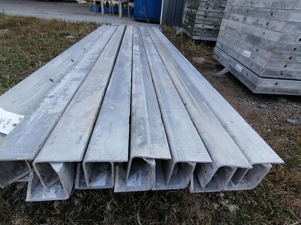 (14) 4" x 4" x 9' Full ISC Precise Full Smooth Aluminum Concrete Forms