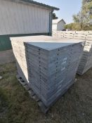 (19) 36" x 4' Precise Smooth Aluminum Concrete Forms, 6-12 Hole Pattern. Located in Woodbine, IA