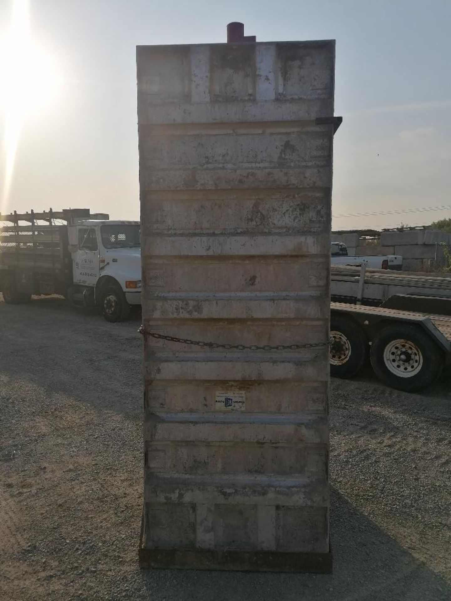 (16) 36" x 8' Smooth Aluminum Concrete Forms 6-12 Hole Pattern, Bell Basket included. Located in - Image 5 of 10