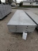 (4) 20" X 8' NEW Badger Smooth Aluminum Concrete Forms 6-12 Hole Pattern. Located in Mt. Pleasant,