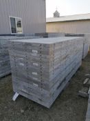 (20) 36" x 9' Precise Smooth Aluminum Concrete Forms 6-12 Hole Pattern. Located in Woodbine, IA