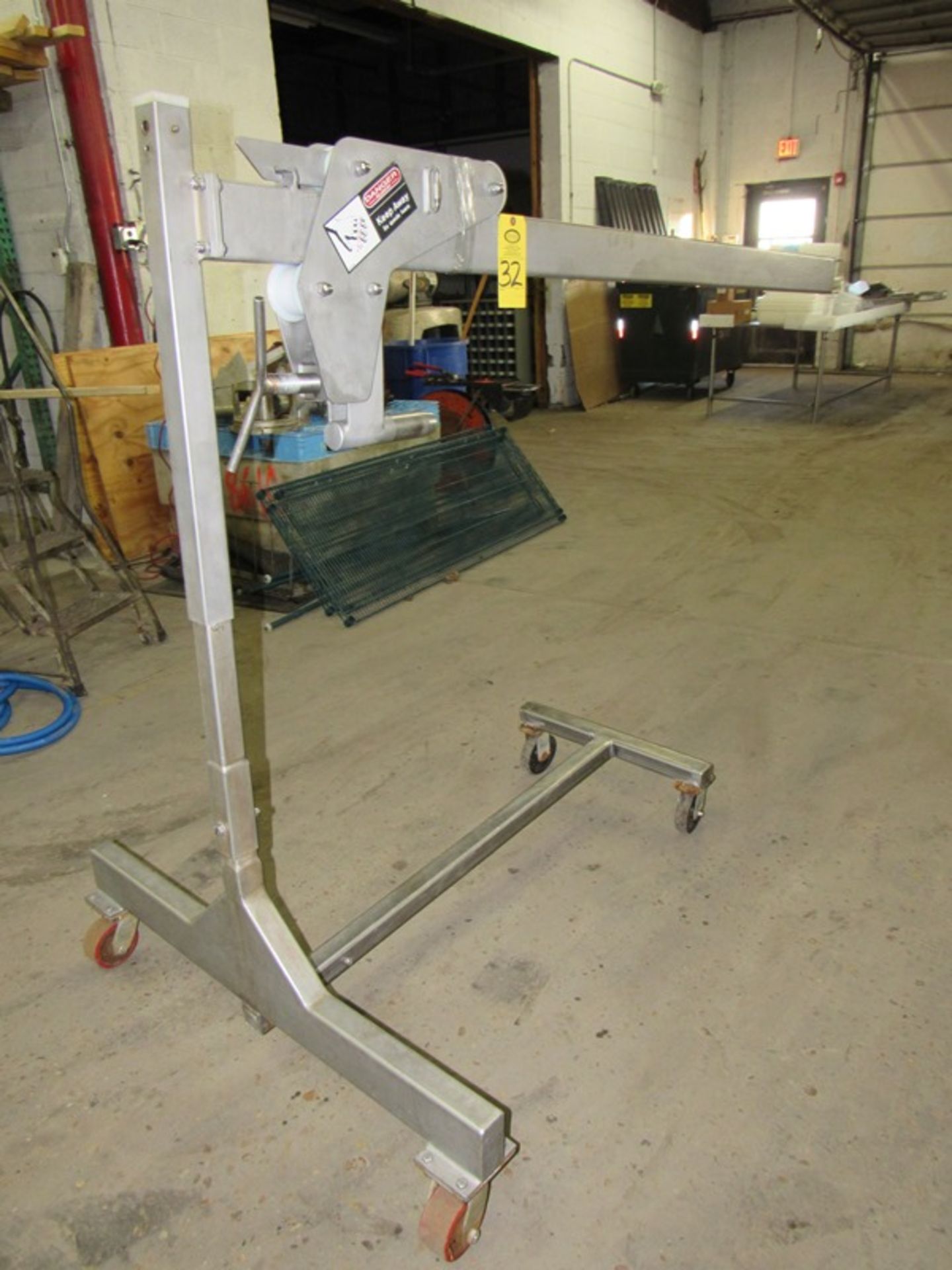 Stainless Steel Auger Puller, 7' long, on wheels;*** All Funds Must Be Received By Friday, January - Image 2 of 5