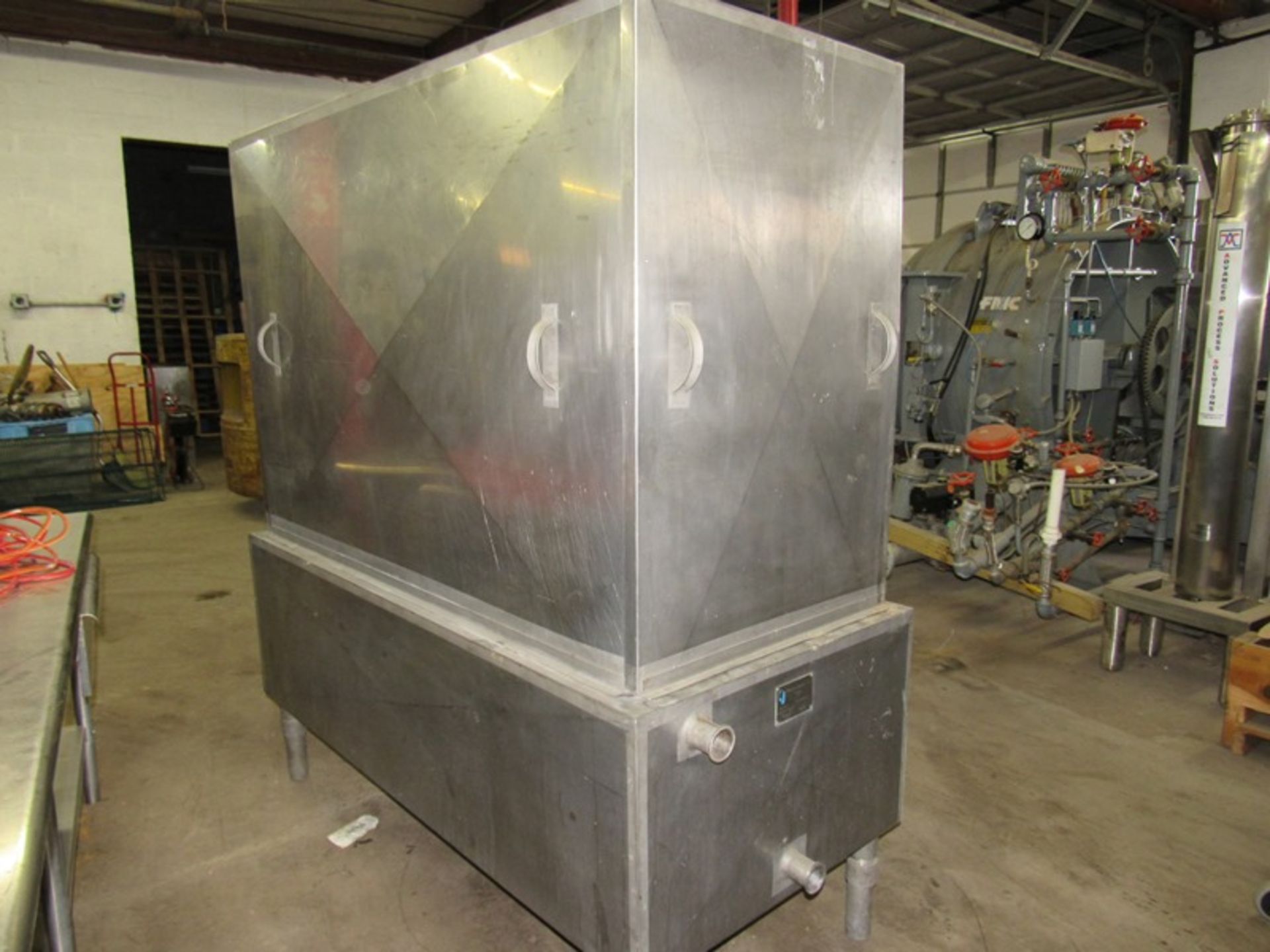 Chester Jensen Mdl. B-4-OT-1-24 Ammonia Plate Chiller, 4 plate capacity, current setup w/single - Image 2 of 6