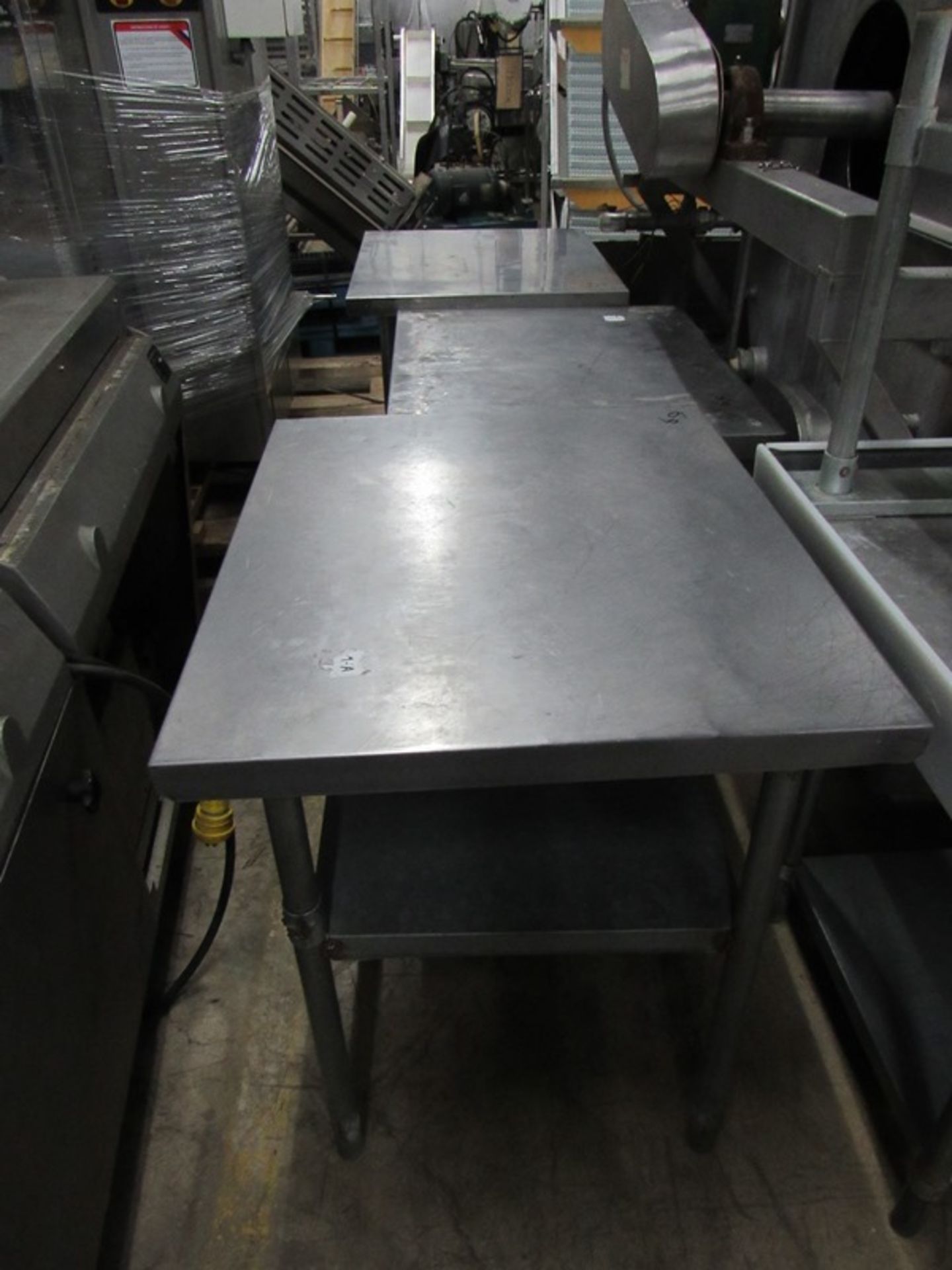 Lot (3) Stainless Steel Tables, 30" W X 36" L X 34" T;*** All Funds Must Be Received By Friday,