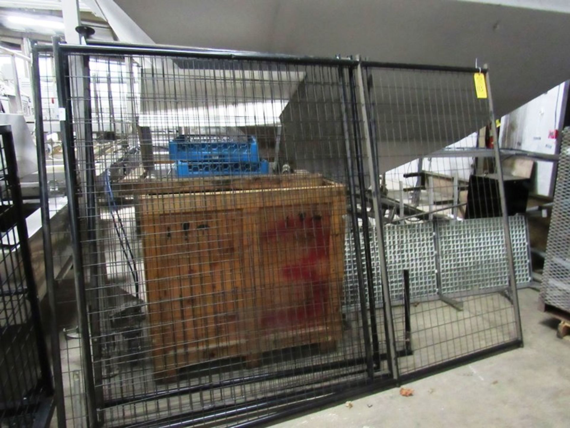 Lot;(1) Forklift Safety Cage, Cage Sections, (1) 6' W X 8' T (3) 5'; W X 8' T, (1) Poly Section 5' T - Image 3 of 7