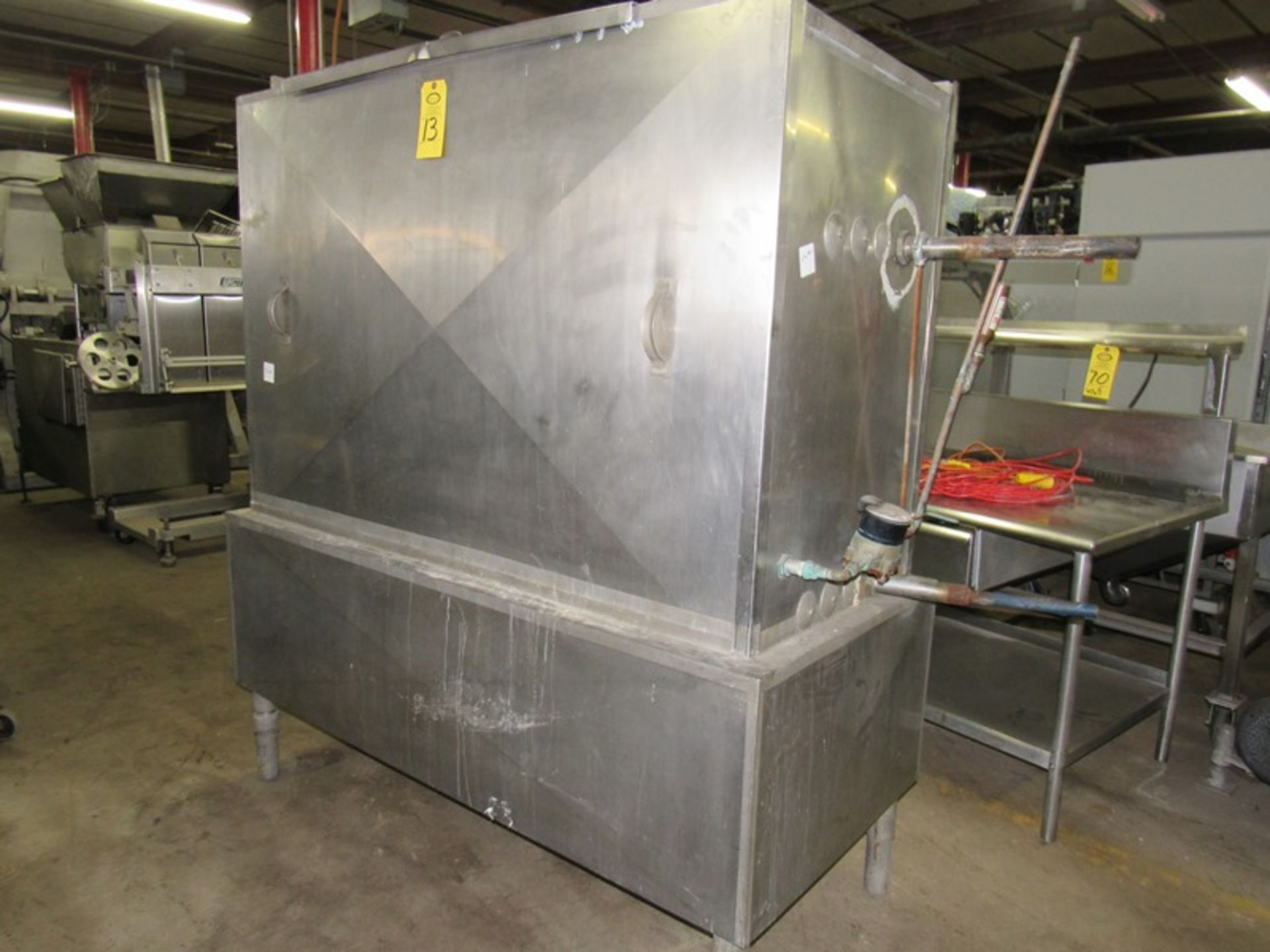 Chester Jensen Mdl. B-4-OT-1-24 Ammonia Plate Chiller, 4 plate capacity, current setup w/single