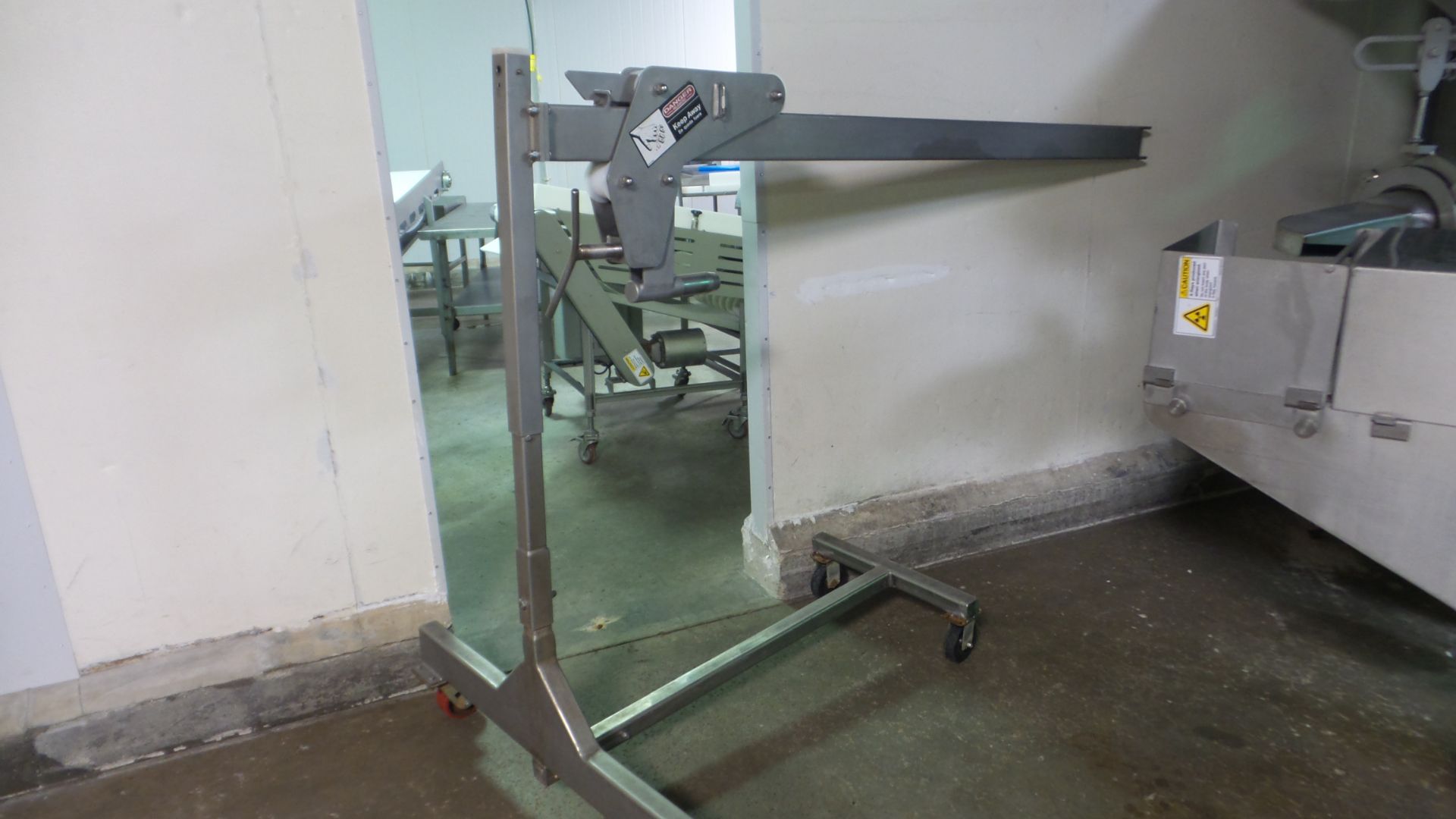 Stainless Steel Auger Puller, 7' long, on wheels;*** All Funds Must Be Received By Friday, January