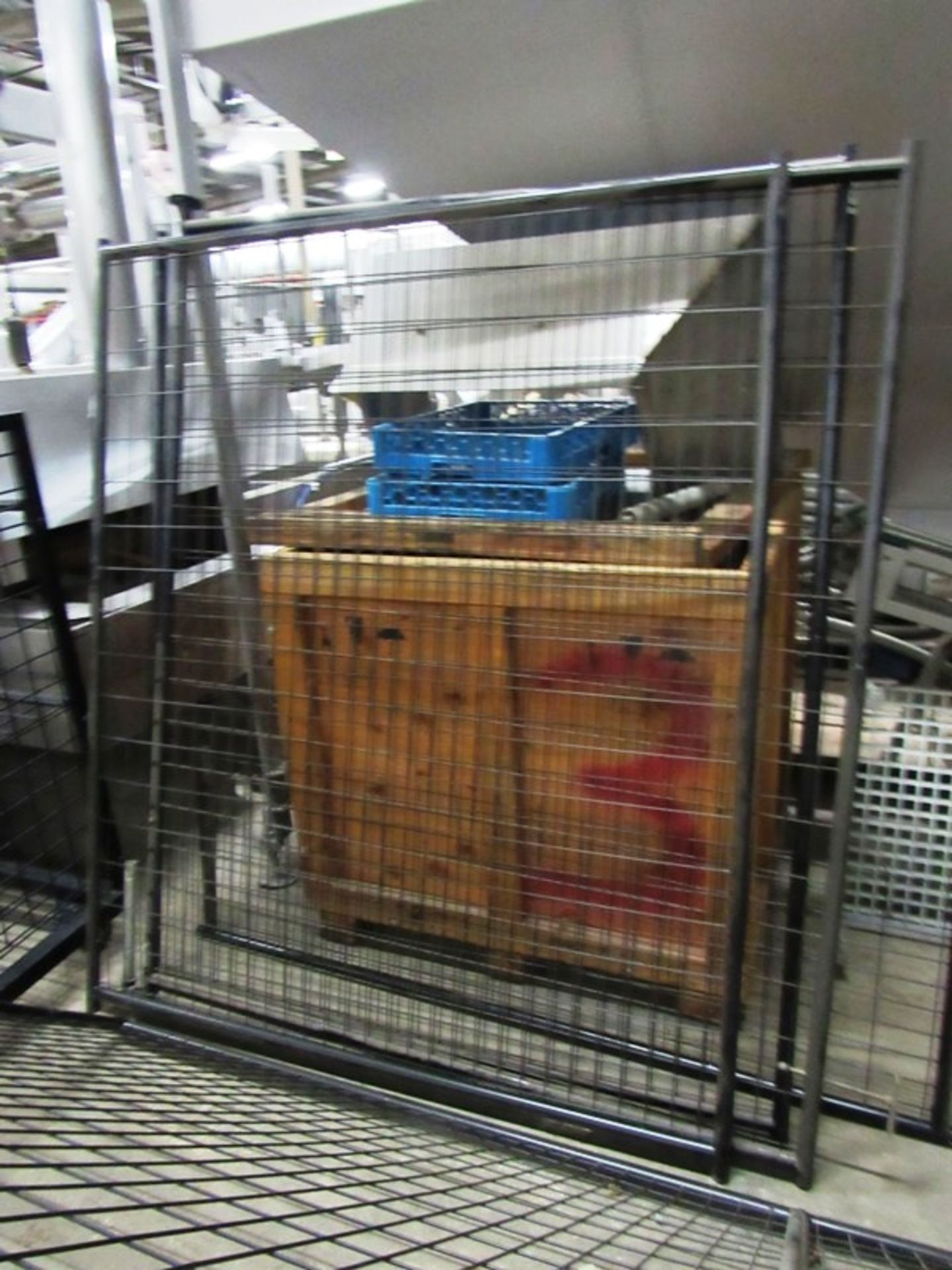 Lot;(1) Forklift Safety Cage, Cage Sections, (1) 6' W X 8' T (3) 5'; W X 8' T, (1) Poly Section 5' T - Image 4 of 7