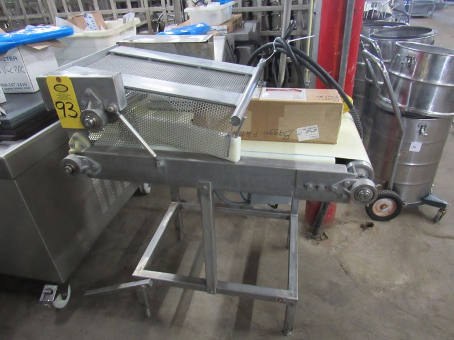 Bag Flattener, 16" W X 38" L conveyor;*** All Funds Must Be Received By Friday, January 17th, 2020.;