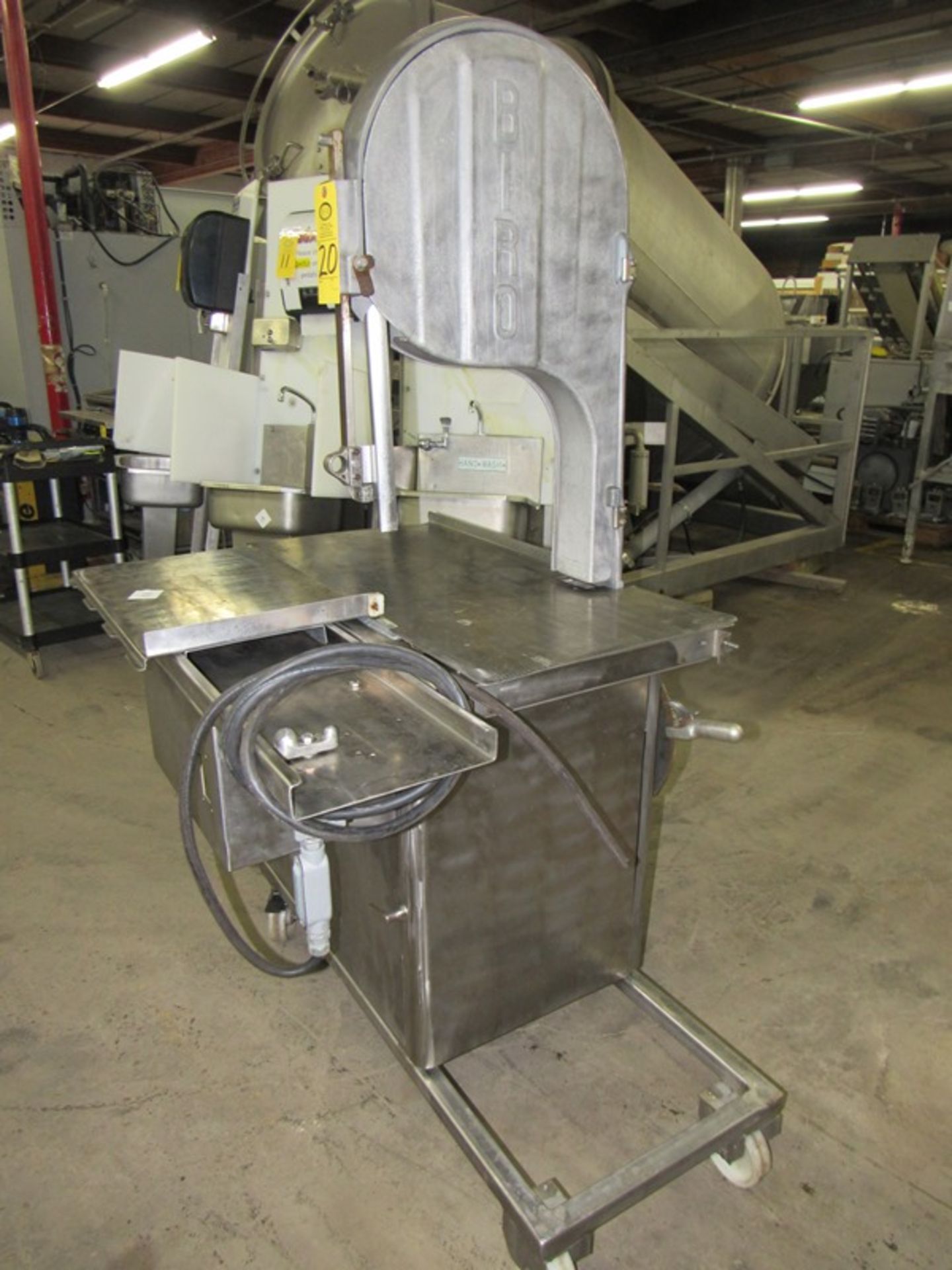 Biro Band Saw, aluminum head, stainless steel table, on wheels;*** All Funds Must Be Received By - Image 2 of 5