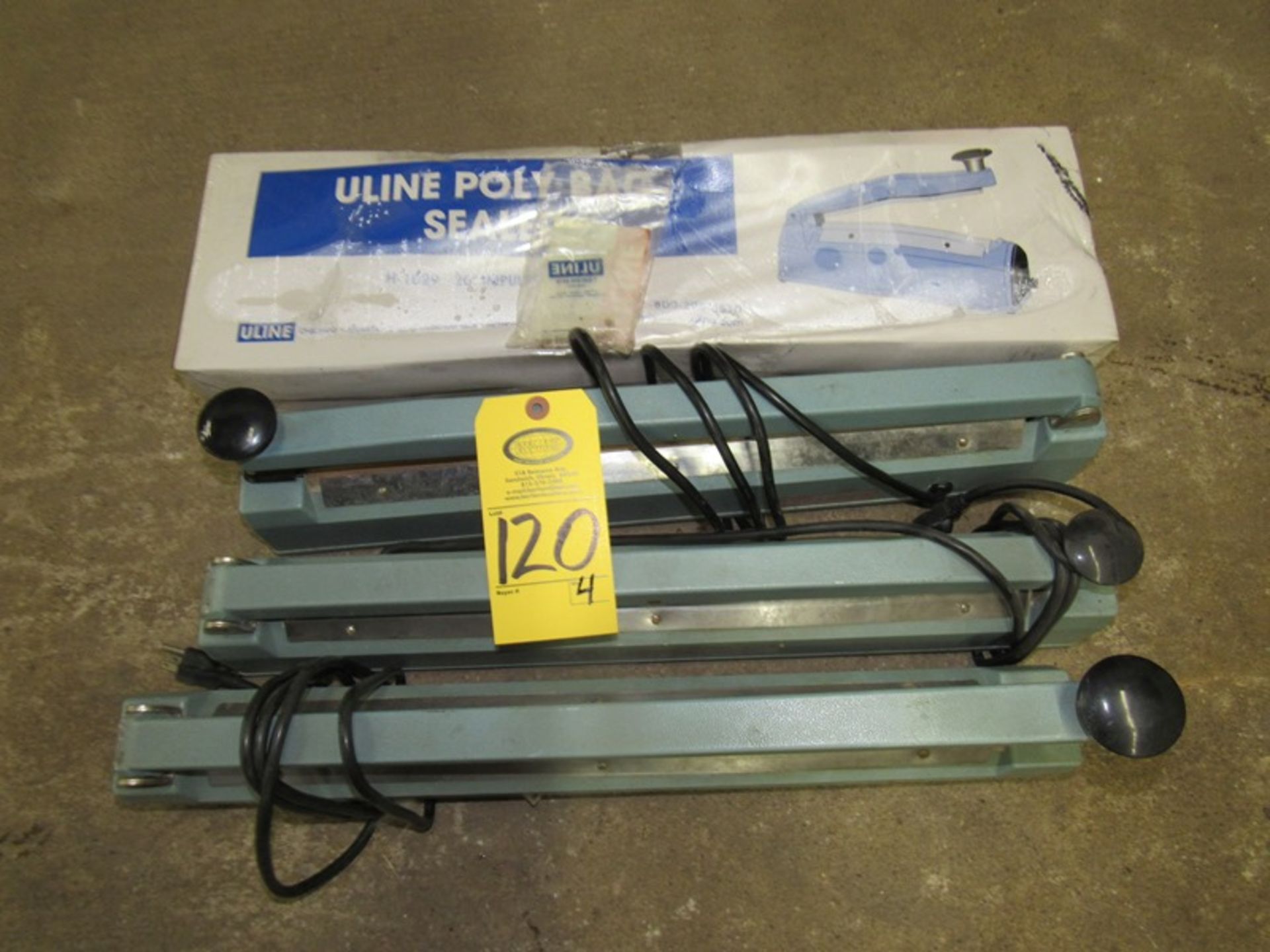 Uline Mdl. H1029 20" Impulse Sealers;*** All Funds Must Be Received By Friday, January 17th,
