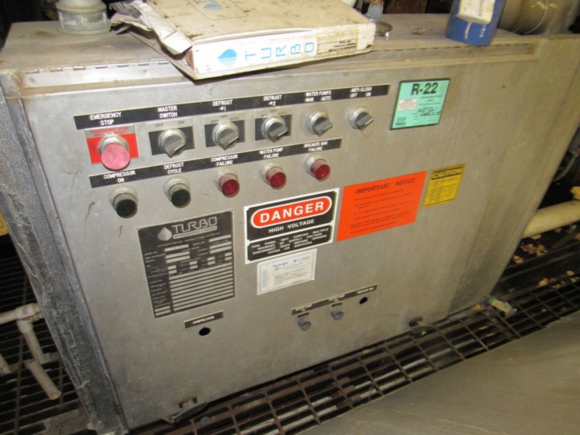 Turbo Mdl. CF23SL Plate Chiller, Ser. #950050, 14 plates (DUE TO COST OF REMOVAL, HAVING TO OPEN - Image 4 of 6