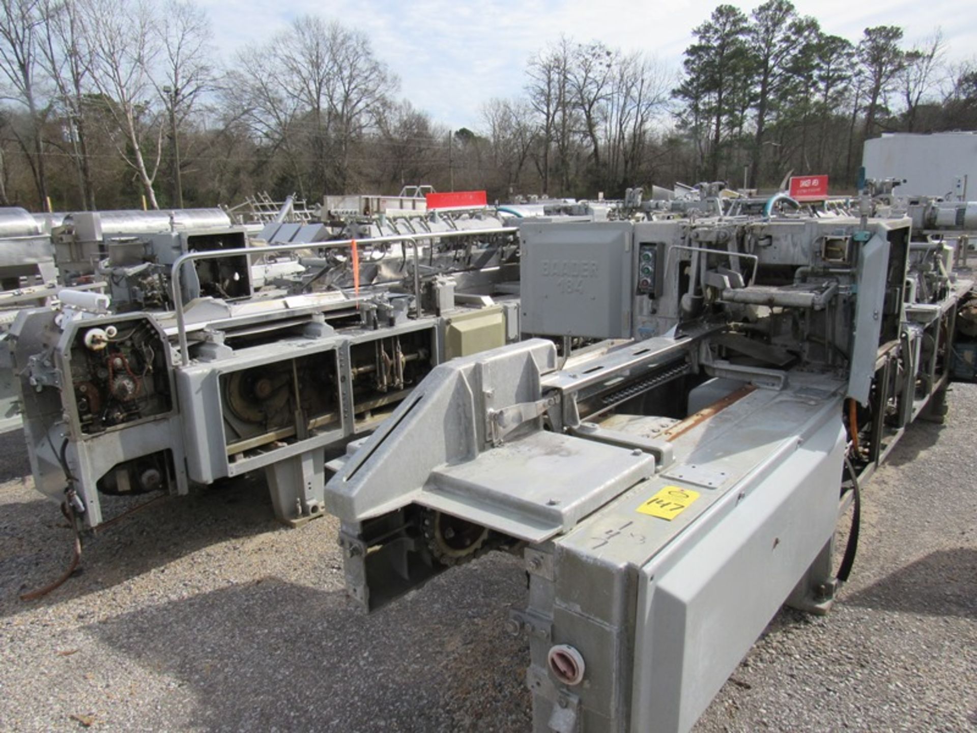 Lot of (3) Baader Mdl. 184 Automatic Fillet Machines for parts (Required Loading Fee $300.00 Norm