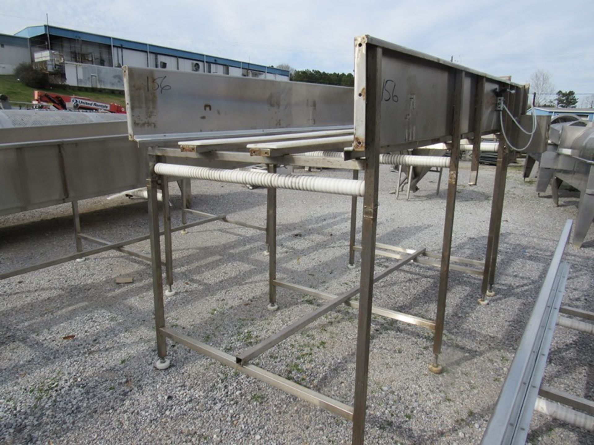 Lot Stainless Steel Conveyor Frames, (1) 4' W X 15' L, (1) 4' W X 8' L, (1) 4' W X 10' L, (1) 4' W X - Image 4 of 13