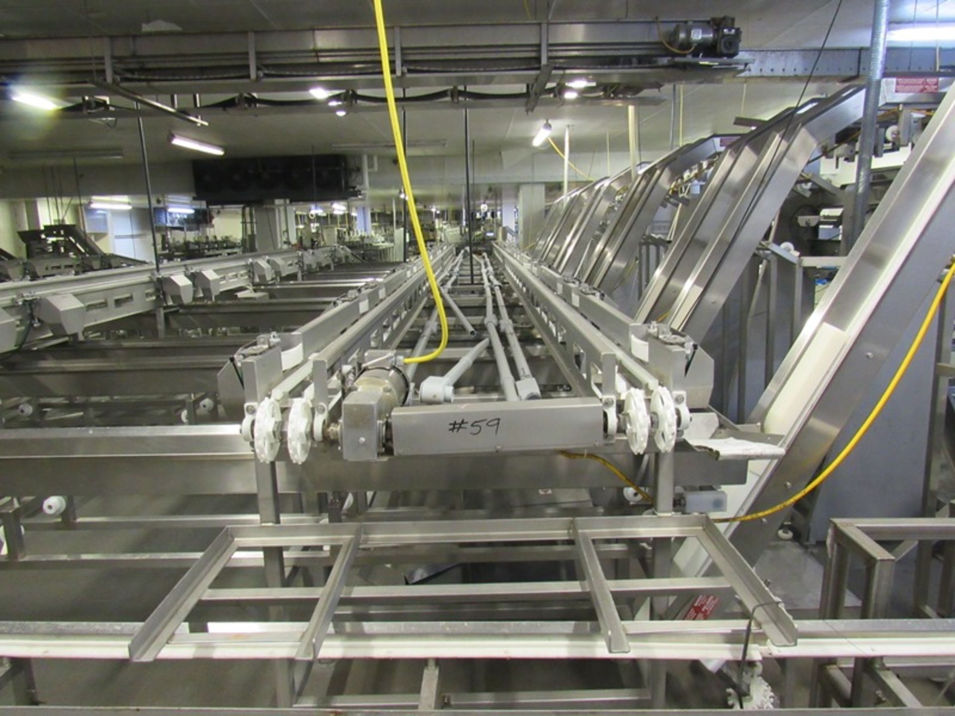 C.A.T. Stainless Steel Grading Line, dual lanes, 10 positions per lane, pneumatic drop chutes, - Image 15 of 22