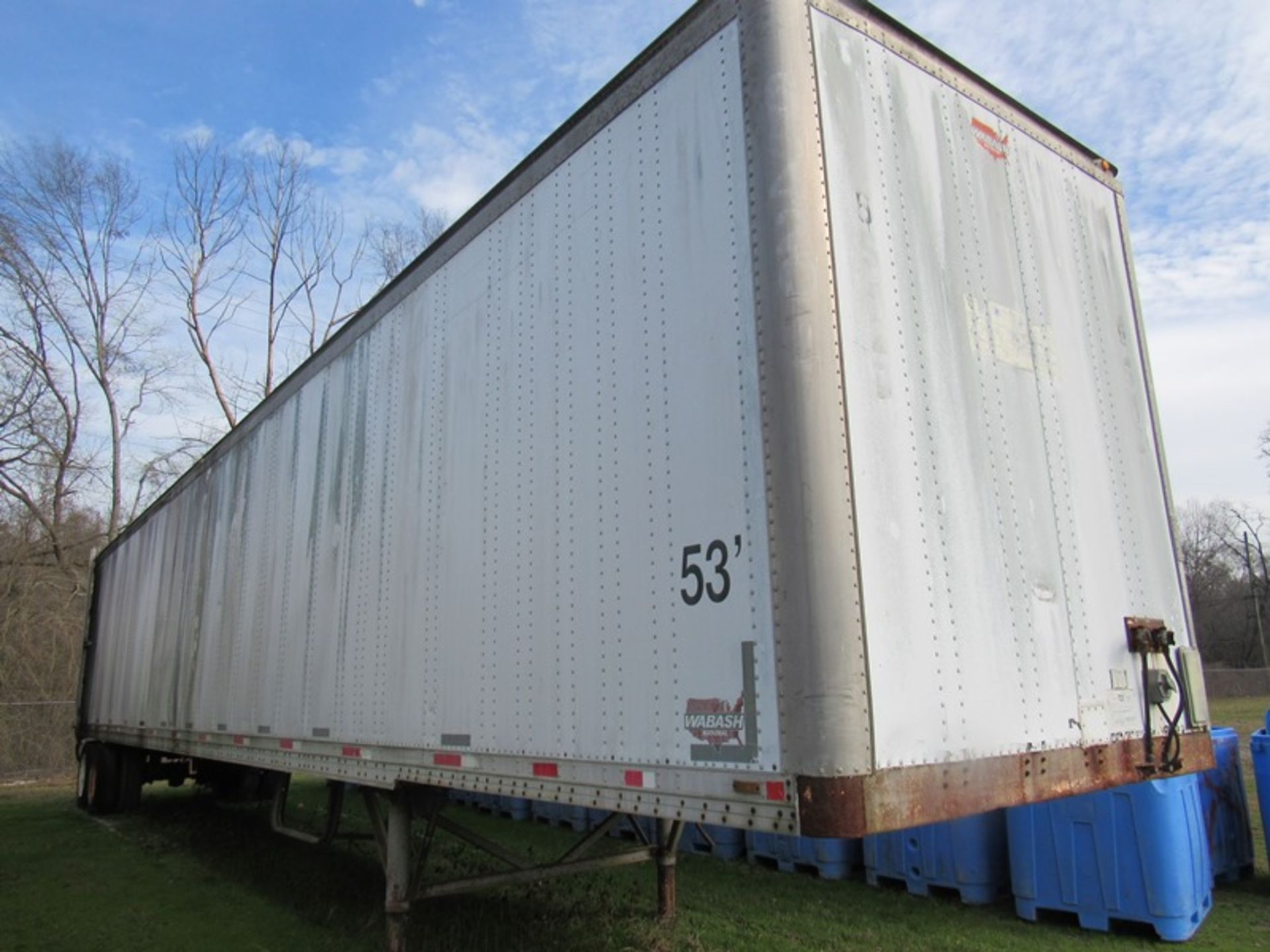 Wabash VIN #155U532UIML161672 Storage Trailer, 53', no title, Mfg. 1991 (No Loading Fee- Norm - Image 2 of 9