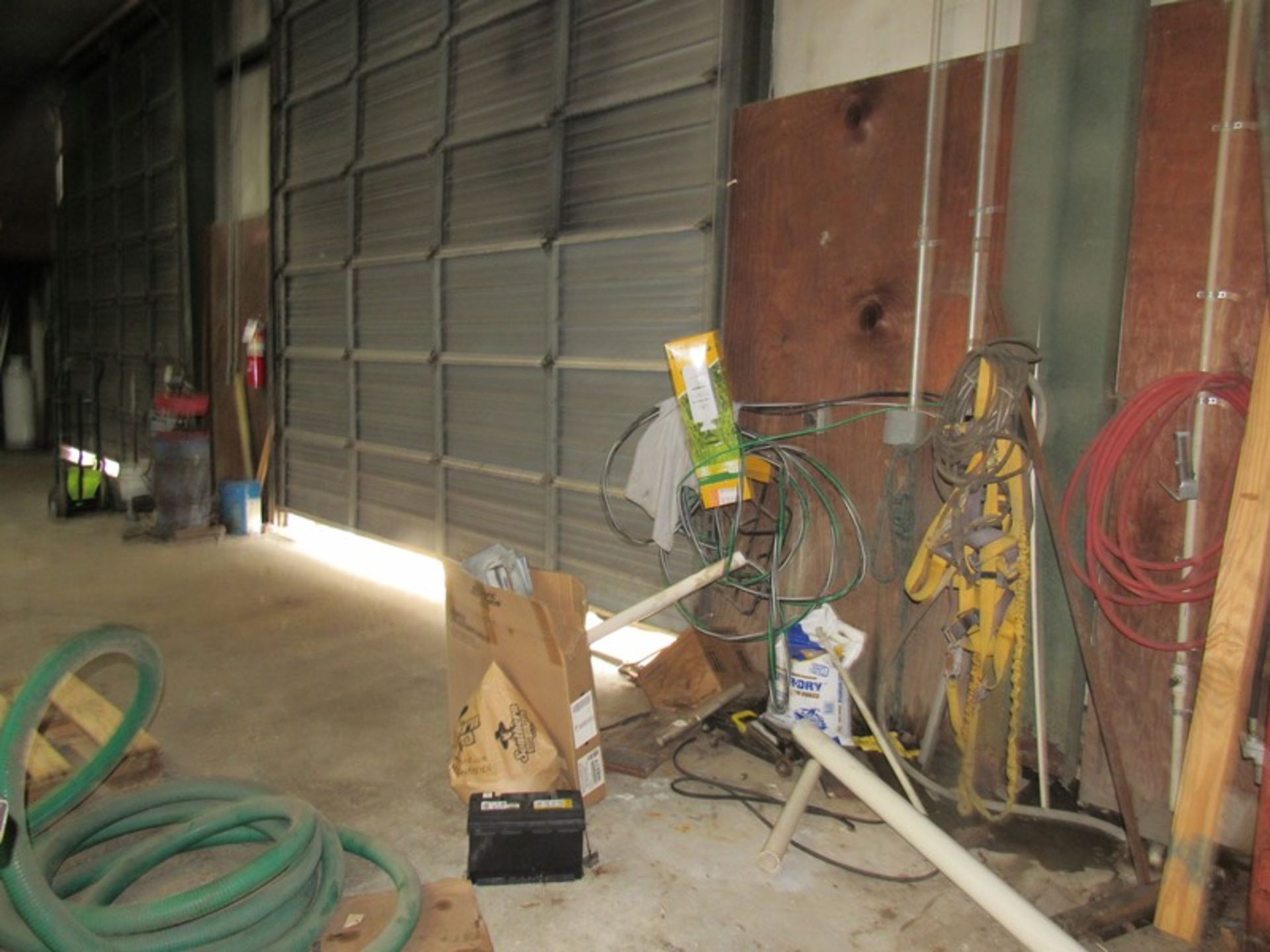 Lot Contents Garage: Refrigerators, 2-Wheel Cart, Benches, Misc. Motors, Hose Reels, Cabinets, - Image 27 of 27