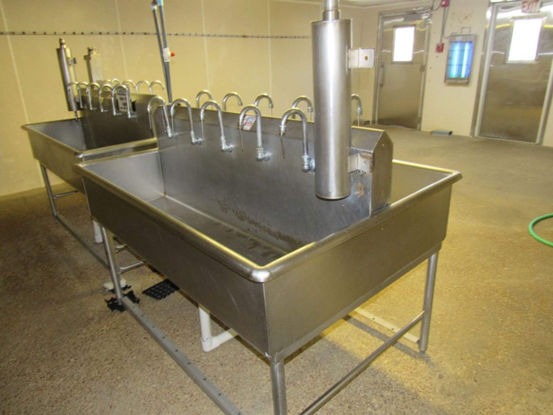 Stainless Steel Sink, double sided, 5 faucets, each side (Required Loading Fee $100.00 Norm Pavlish- - Image 2 of 2