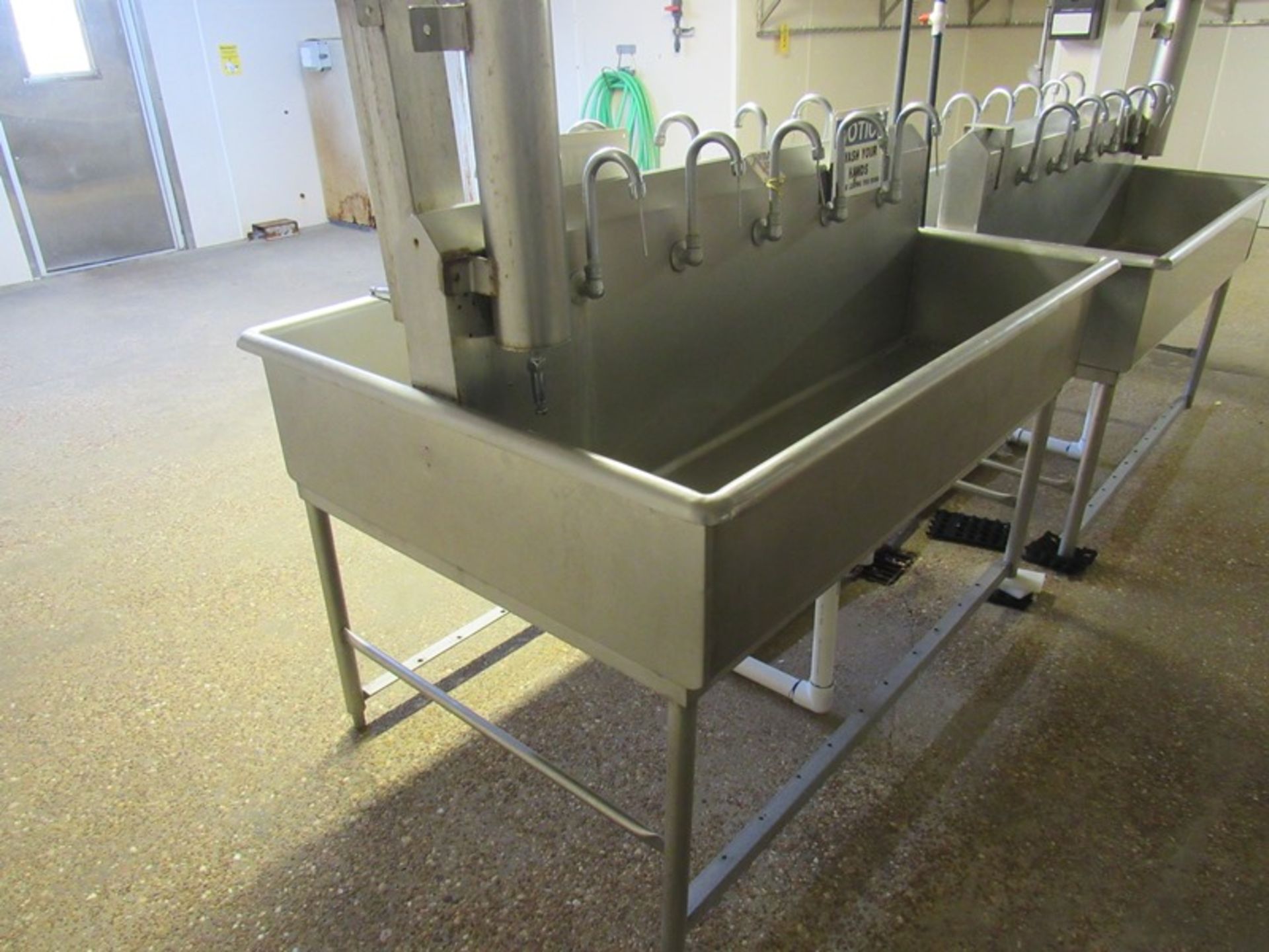 Stainless Steel Sink, double sided, 5 faucets, each side (Required Loading Fee $100.00 Norm Pavlish- - Image 2 of 2