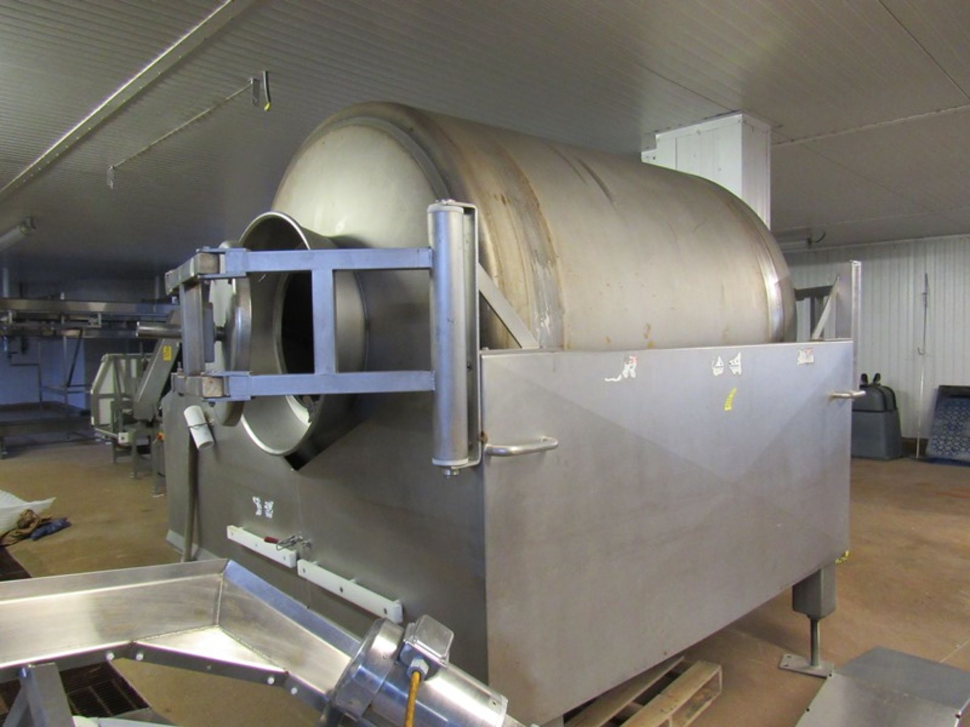 FPEC Stainless Steel Vacuum Tumbler, pass though, double door 5' Dia. X 6' L drum, touchscreen - Image 4 of 6