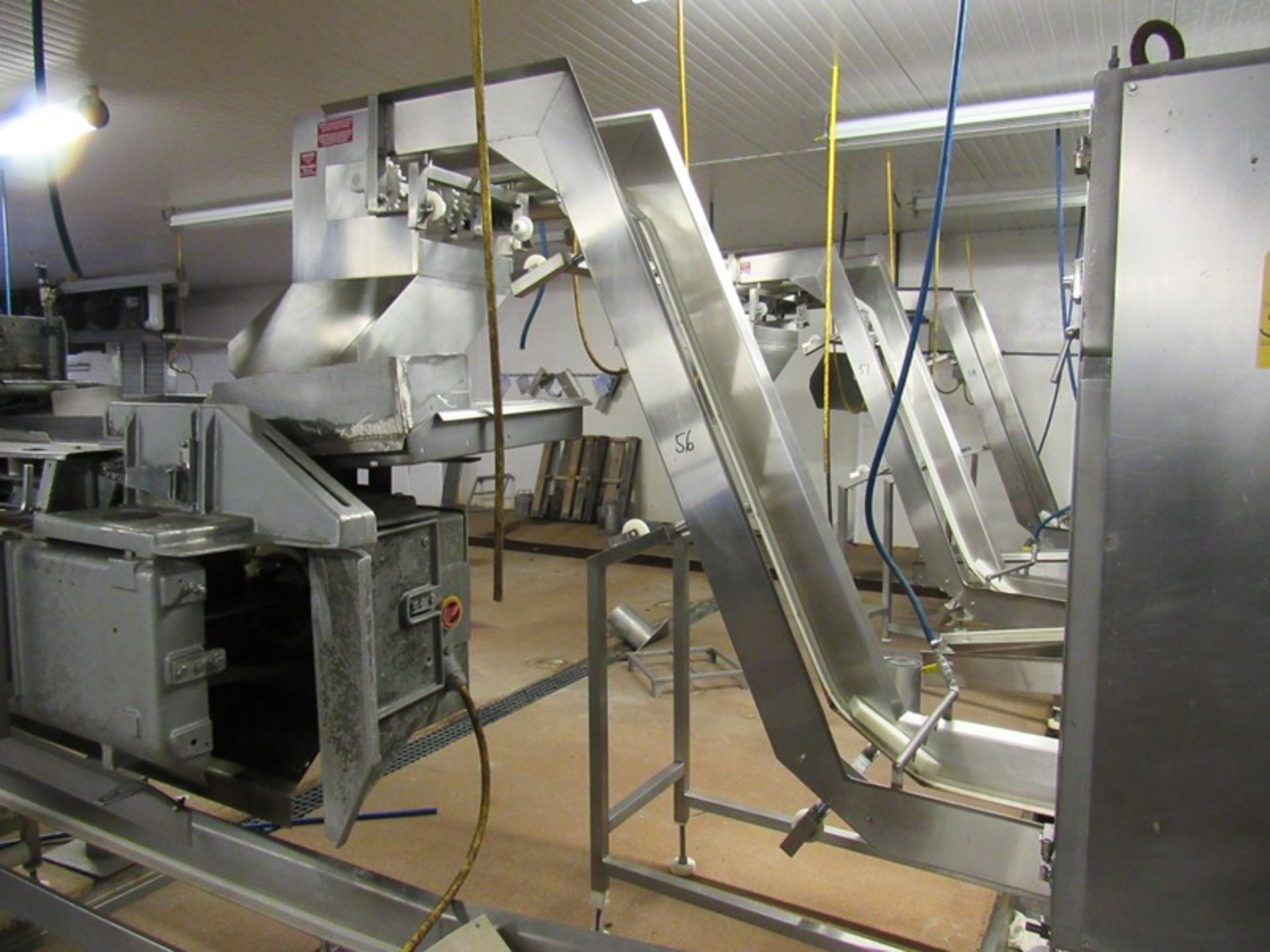 Lot Stainless Steel Automatic Heading Machine, 8 stations, stainless steel "Z" conveyor, 18" W X - Image 5 of 14