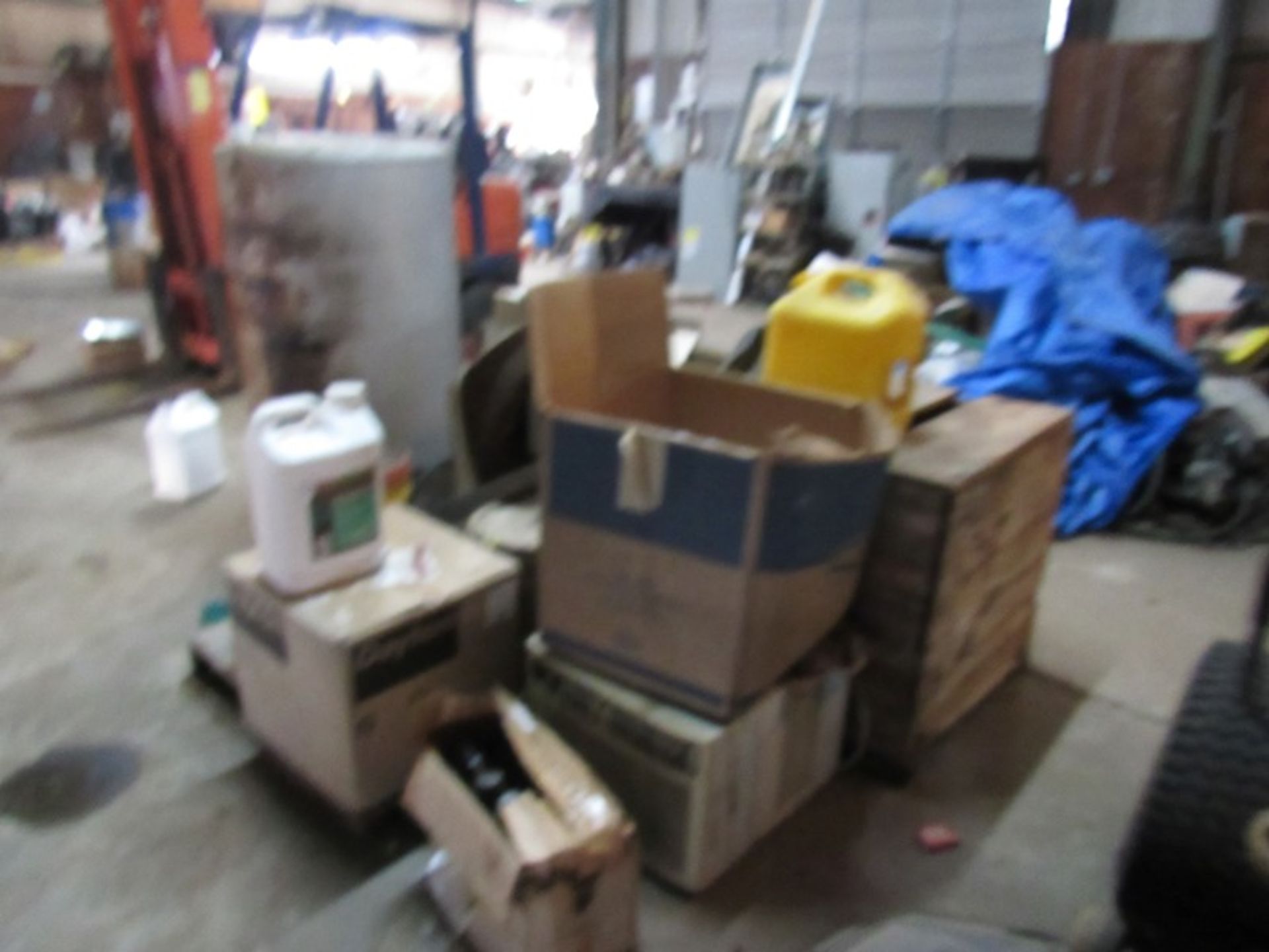 Lot Contents Garage: Refrigerators, 2-Wheel Cart, Benches, Misc. Motors, Hose Reels, Cabinets, - Image 3 of 27