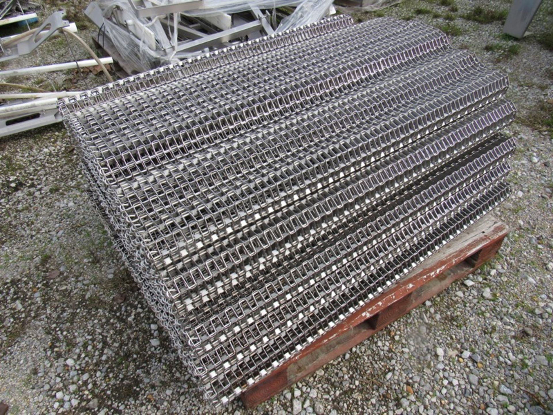 Lot Stainless Steel Belting, 48" W, length unknown (on 4 pallets) (Required Loading Fee $200.00 Norm - Image 4 of 5