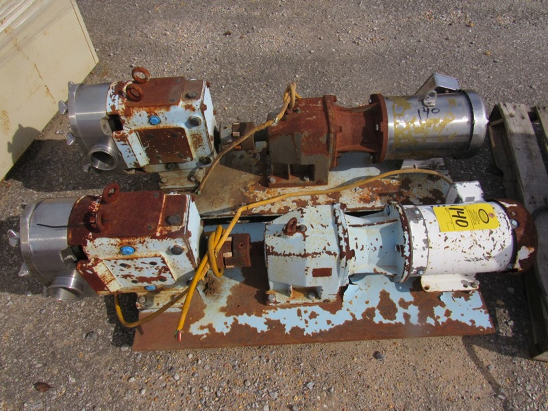Lot (3) Waukesha Mdl. 130 Positive Displacement Pumps (Required Loading Fee $100.00 Norm Pavlish-
